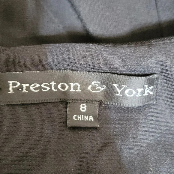 PRESTON & YORK‎ Black Aline Dress Size 8 - Picture 9 of 9